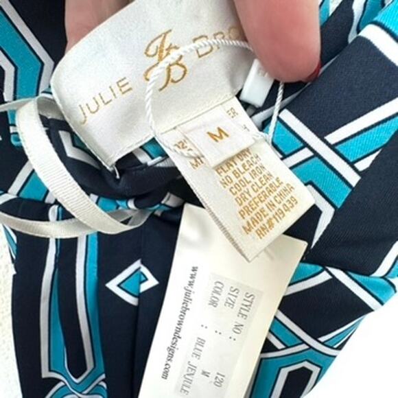 Julie Brown Olivia Maxi Multi Color Geometric New With Tags Size Medium NWT - Picture 7 of 10